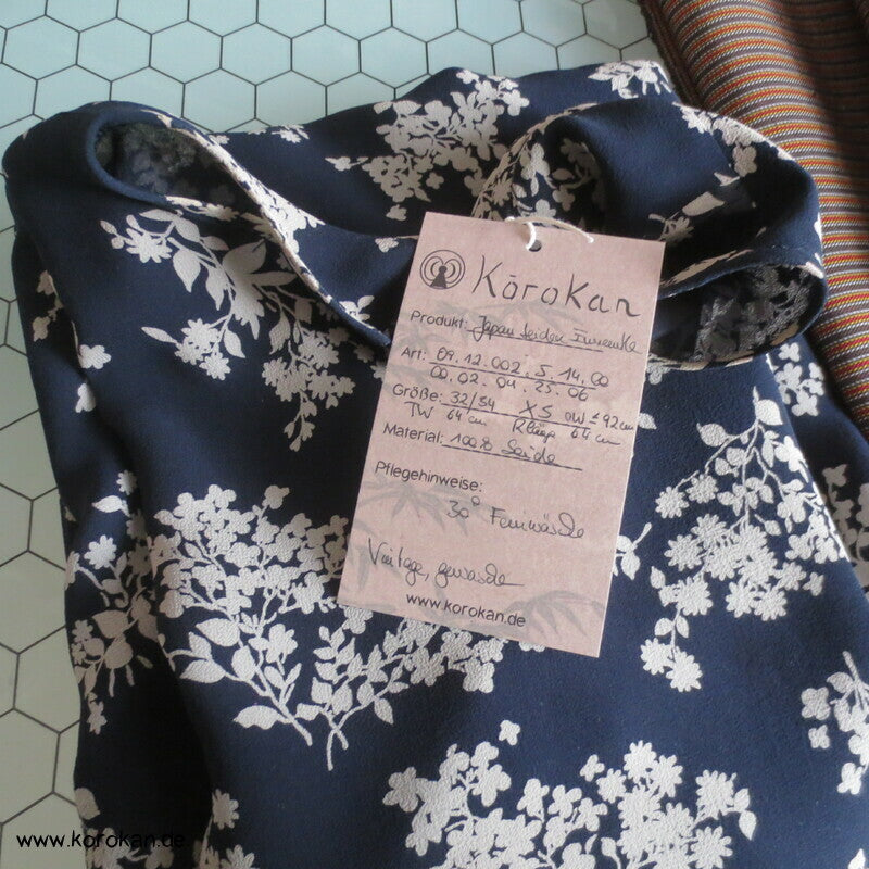 jun ashida japanisches Seiden Crepe Chiffon zweiteiliges Kleid, Gr. 32 / XS