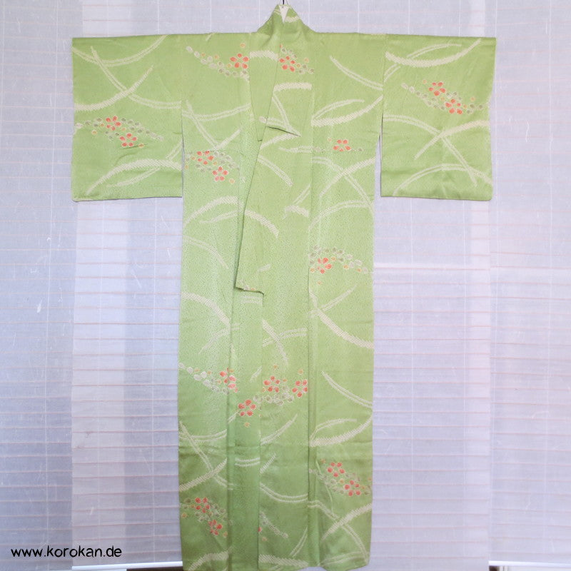 Frühlingswiese Shibori Seiden Komon Kimono