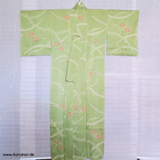 Frühlingswiese Shibori Seiden Komon Kimono