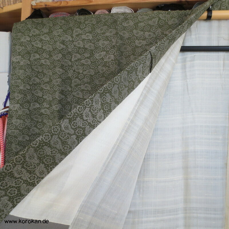 Blumen Edo Komon antiker Kimono