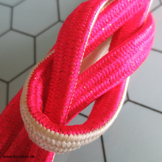 pink weiß Obijime, geflochten, im Originalzustand