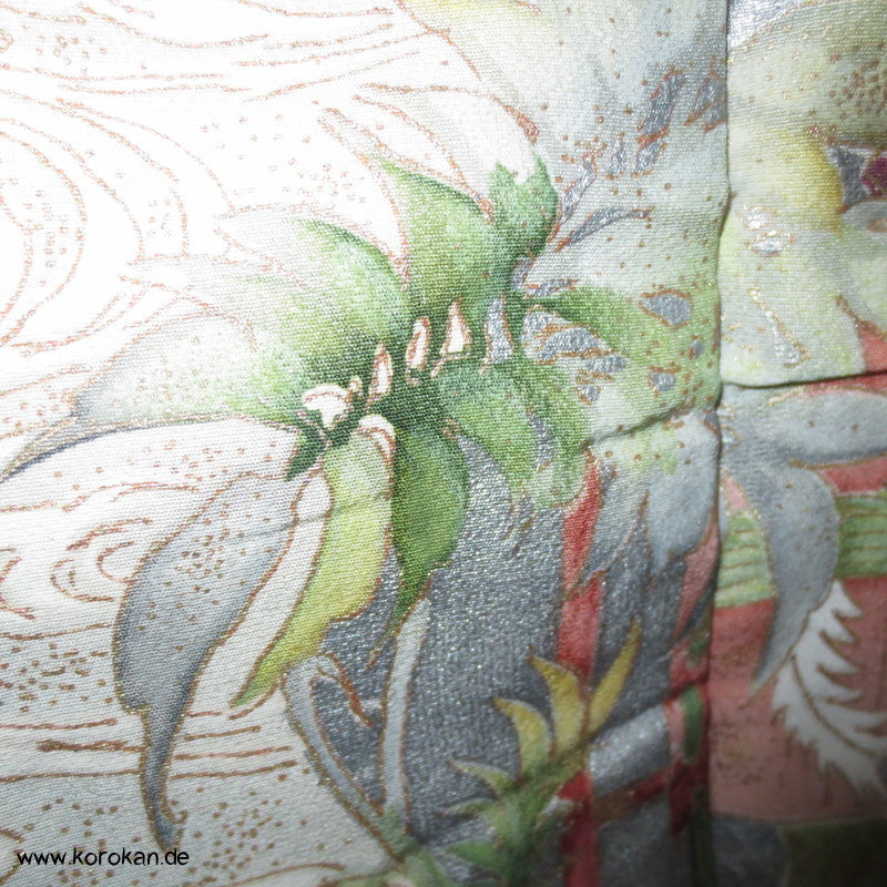 Iris, Golddruck Rondellen Homongi Seiden Kimono