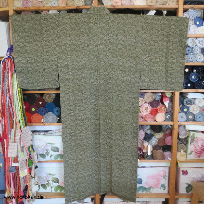 Blumen Edo Komon antiker Kimono