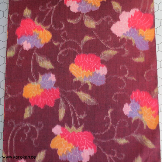 bunte Arabesken Kasuri Kimono Wolle