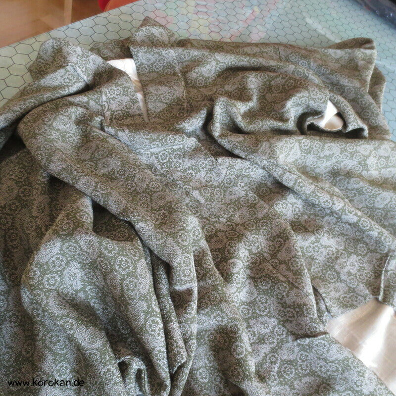 Blumen Edo Komon antiker Kimono