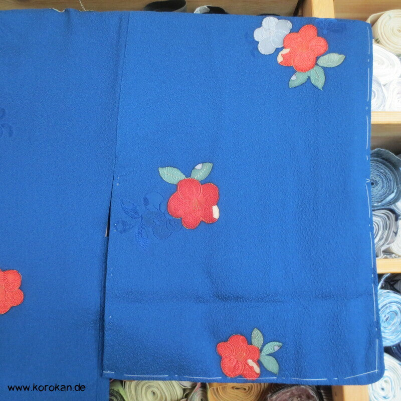 Haori Kimono Jacke Kamelien Seiden Matelassé