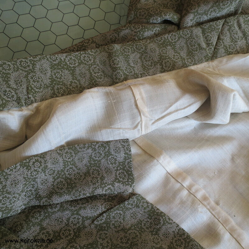 Blumen Edo Komon antiker Kimono