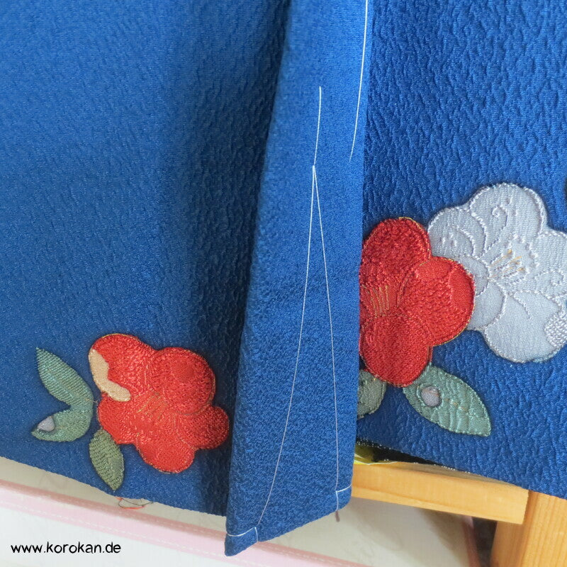 Haori Kimono Jacke Kamelien Seiden Matelassé
