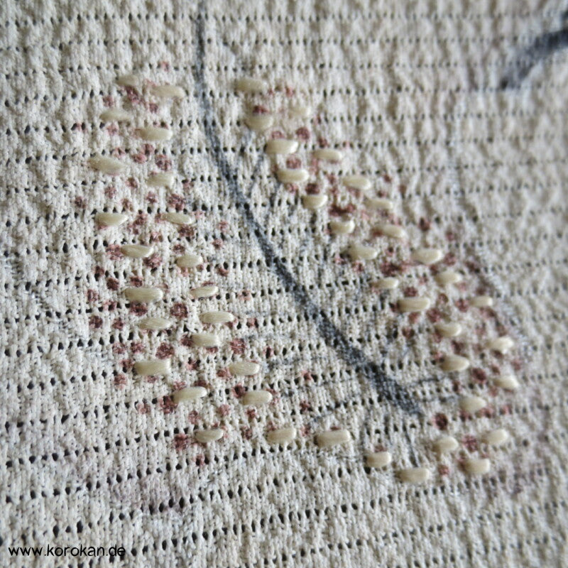 Ballonblumen antiker Tomesode Kimono aus Rho Seide