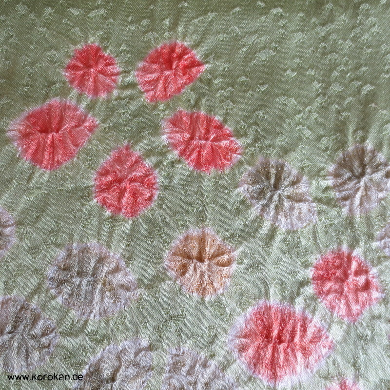 Frühlingswiese Shibori Seiden Komon Kimono