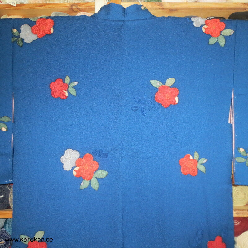 Haori Kimono Jacke Kamelien Seiden Matelassé