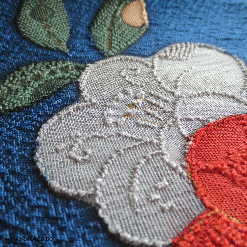 Haori Kimono Jacke Kamelien Seiden Matelassé