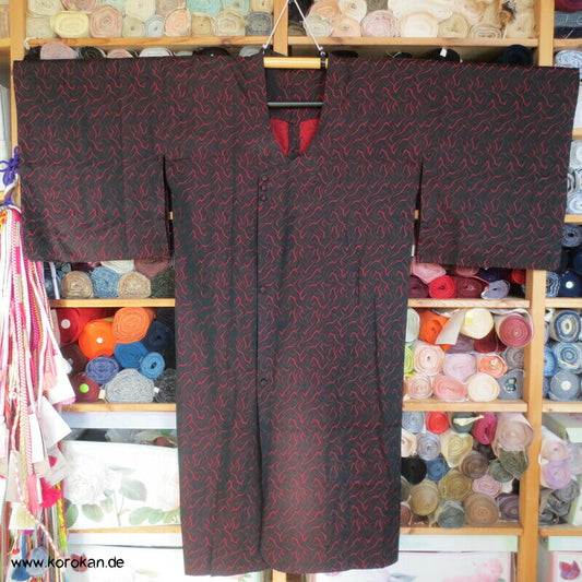 Feuer Seide Michiyuki Kimono Regenmantel von Mukai Asahikawa