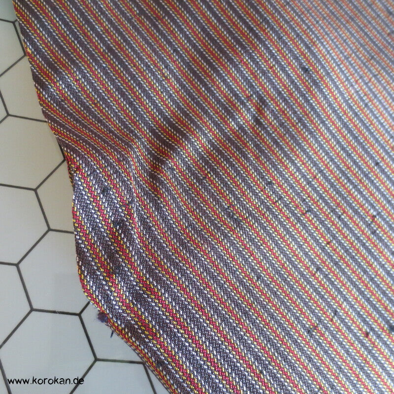 gestreifte Tsumugi Seiden Hakama  - Umanori Hosentyp - neu