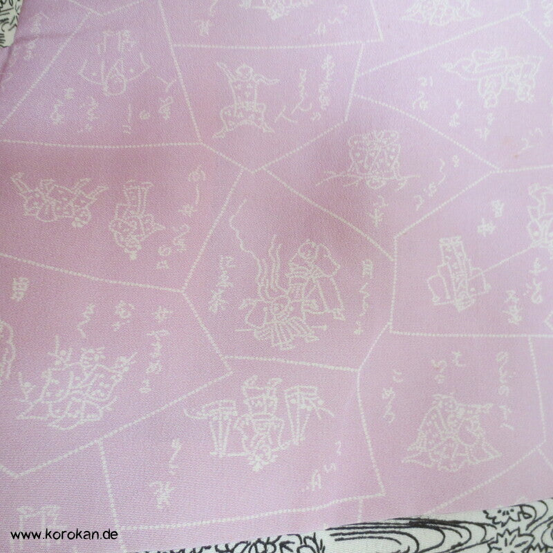Haori Kimono Jacke Kiribame Steinplattenmuster mit kleinen Motiven