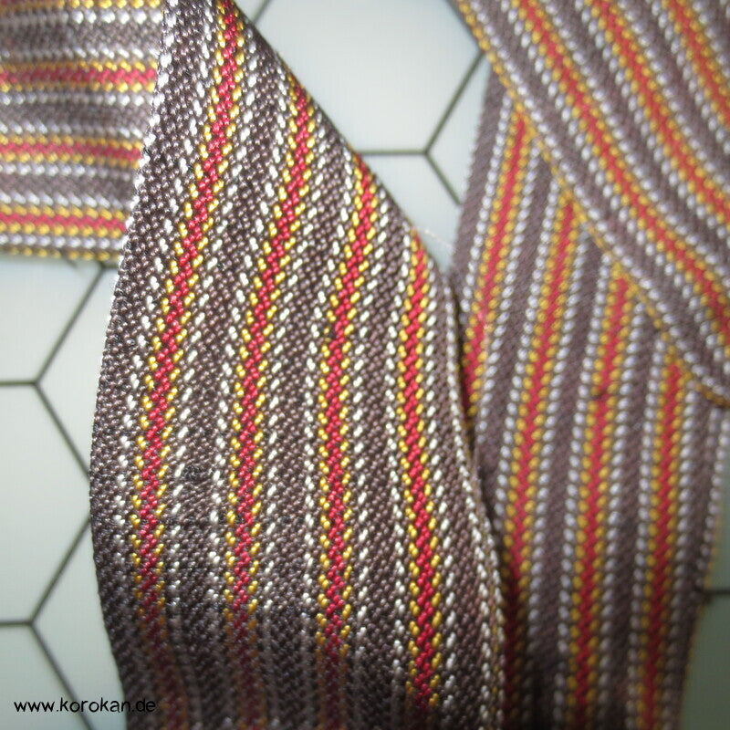 gestreifter Seiden Tsumugi Himo Band