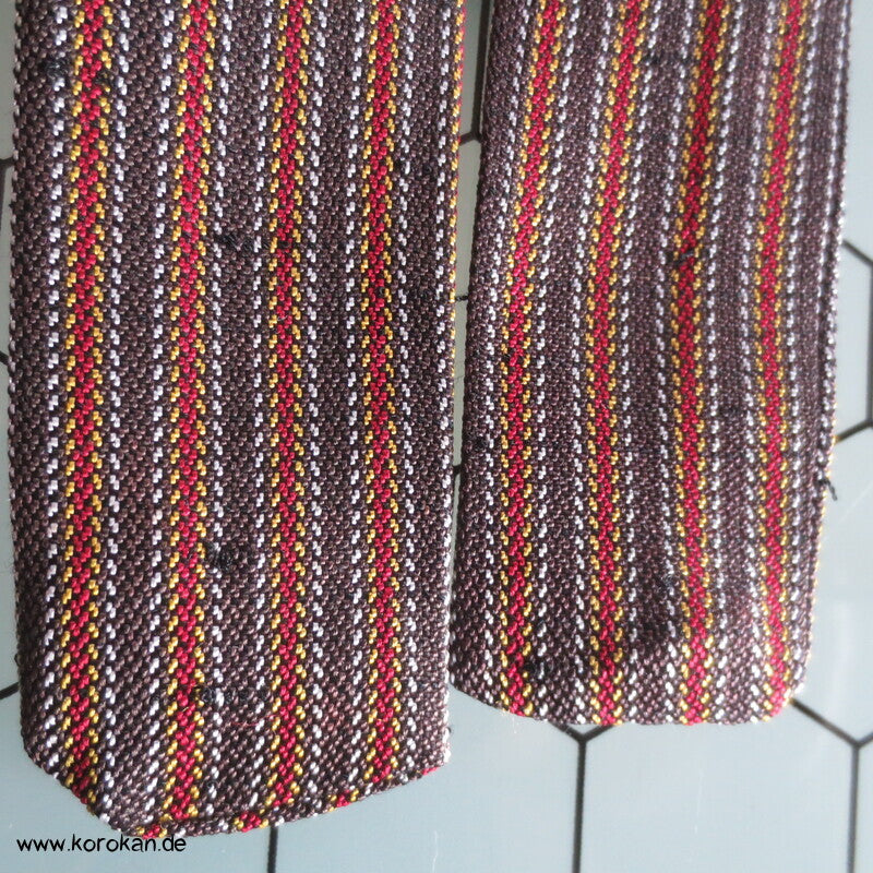 gestreifter Seiden Tsumugi Himo Band