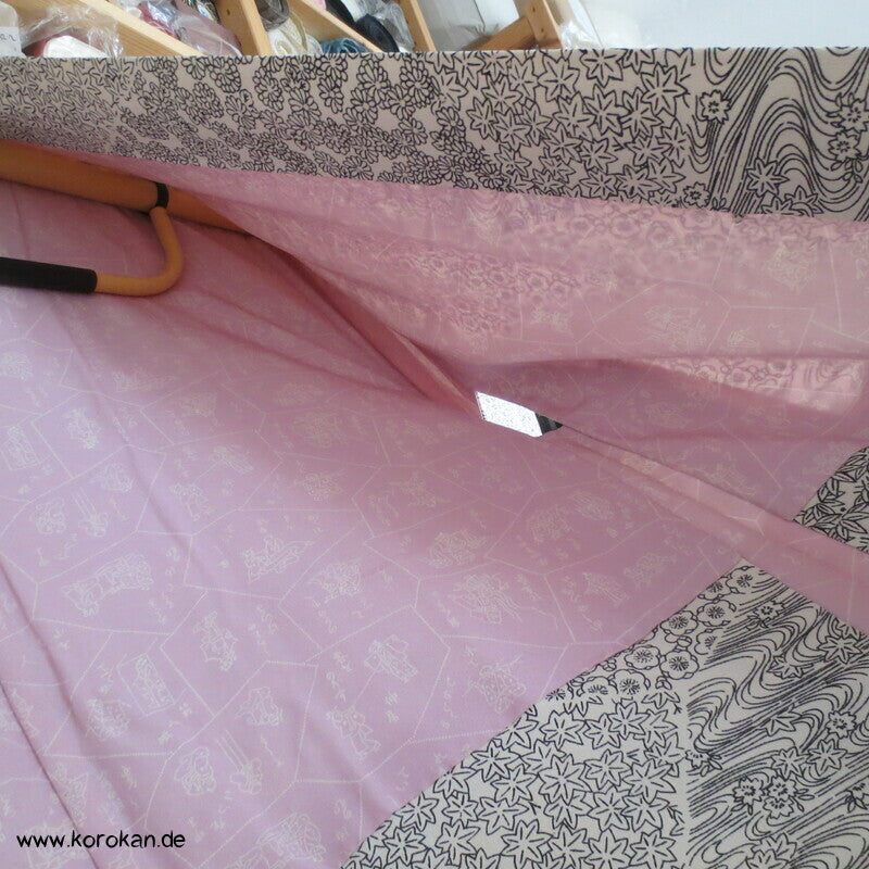 Haori Kimono Jacke Kiribame Steinplattenmuster mit kleinen Motiven