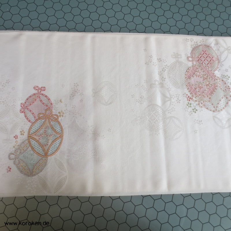 Shippo Seidenjacqard, Lurex - und Urushi, pastellfarben