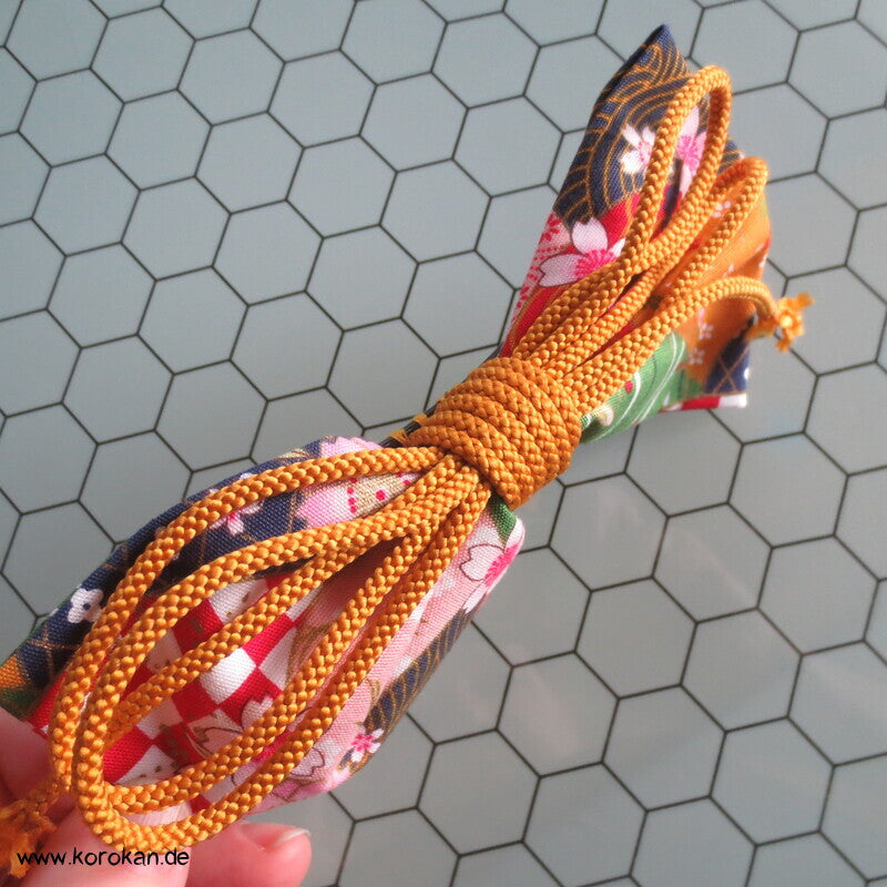 japanischer Haarschmuck Kamm - bunte Bänder