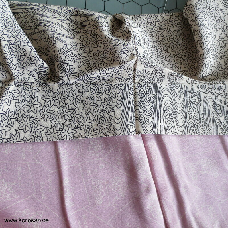 Haori Kimono Jacke Kiribame Steinplattenmuster mit kleinen Motiven