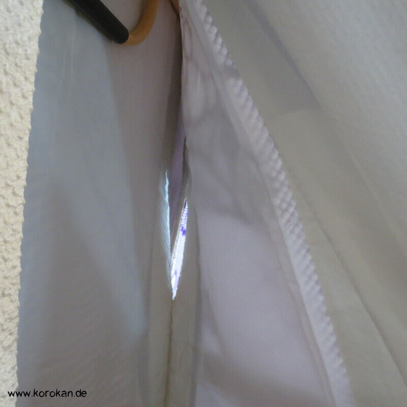 Furisode Kimono Full Shibori Seidendamast Stoffrollenmuster