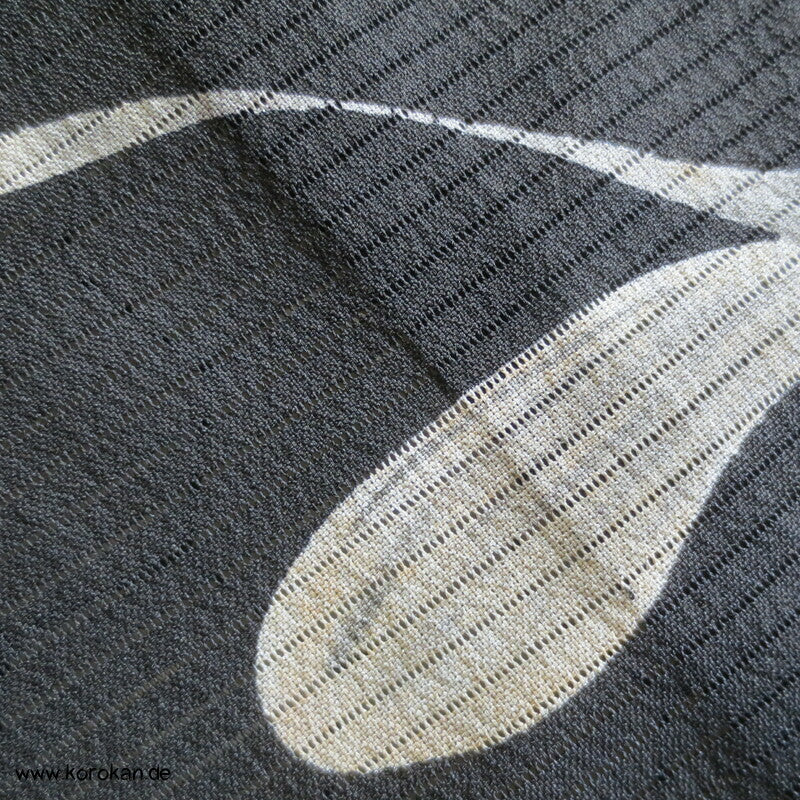 springender Koi antiker Tomesode Kimono aus Rho Seide