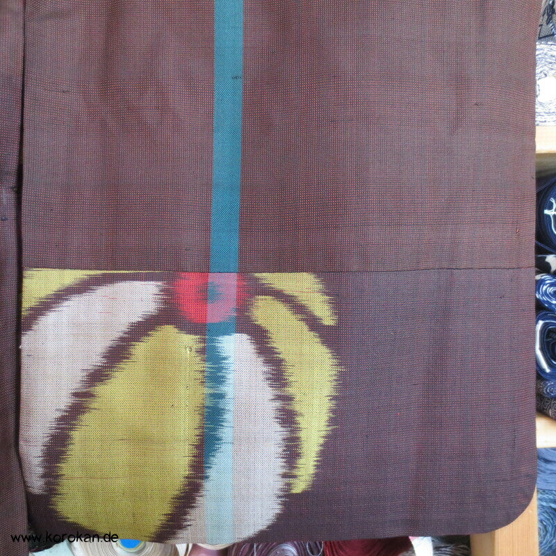 Temari Bälle, bunt auf braun Meisen Kimono