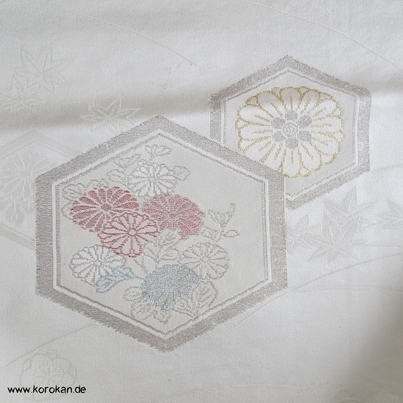 Kikko Seidenjacqard, Lurex - und Urushi, pastellfarben