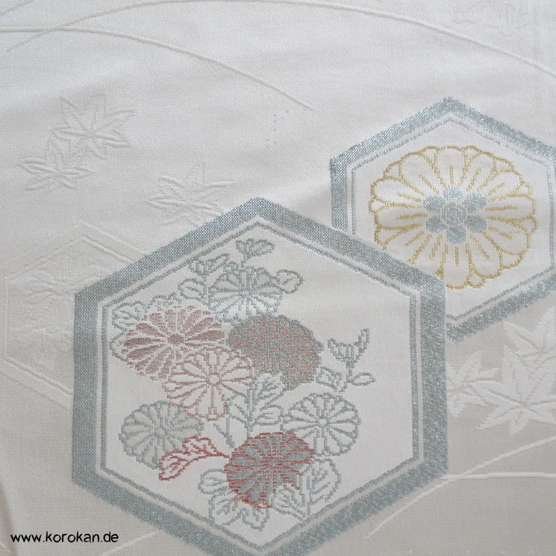 Kikko Seidenjacqard, Lurex - und Urushi, pastellfarben
