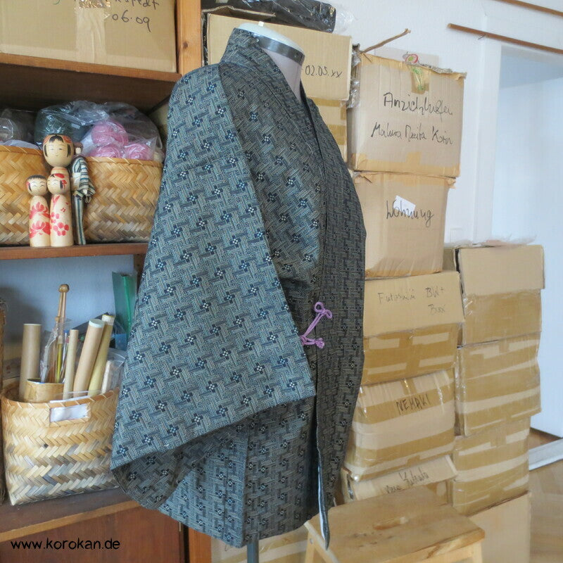 Jacquard Sayagata Wolle / Seide Dochugi