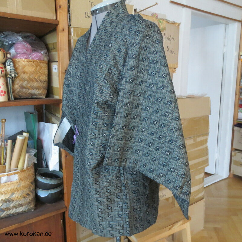 Jacquard Sayagata Wolle / Seide Dochugi