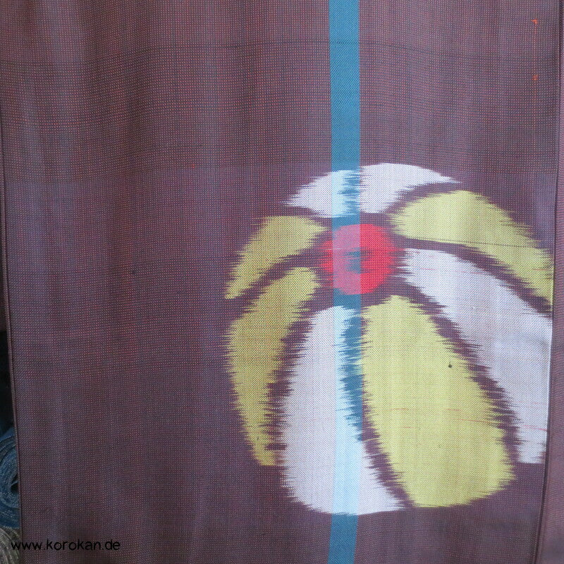 Temari Bälle, bunt auf braun Meisen Kimono