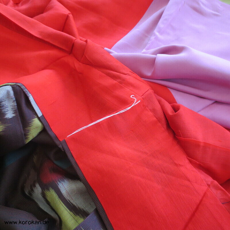 Temari Bälle, bunt auf braun Meisen Kimono