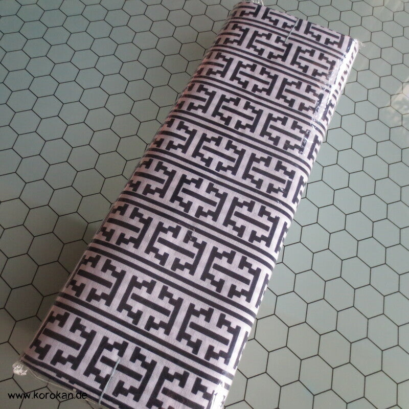 Tanmono Yukata Kimono Baumwoll Männerstoff, geometrisch, neu