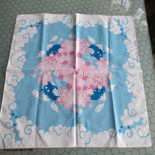 Furoshiki japanisches Tragetuch Fuji San, Sakura, Wolken