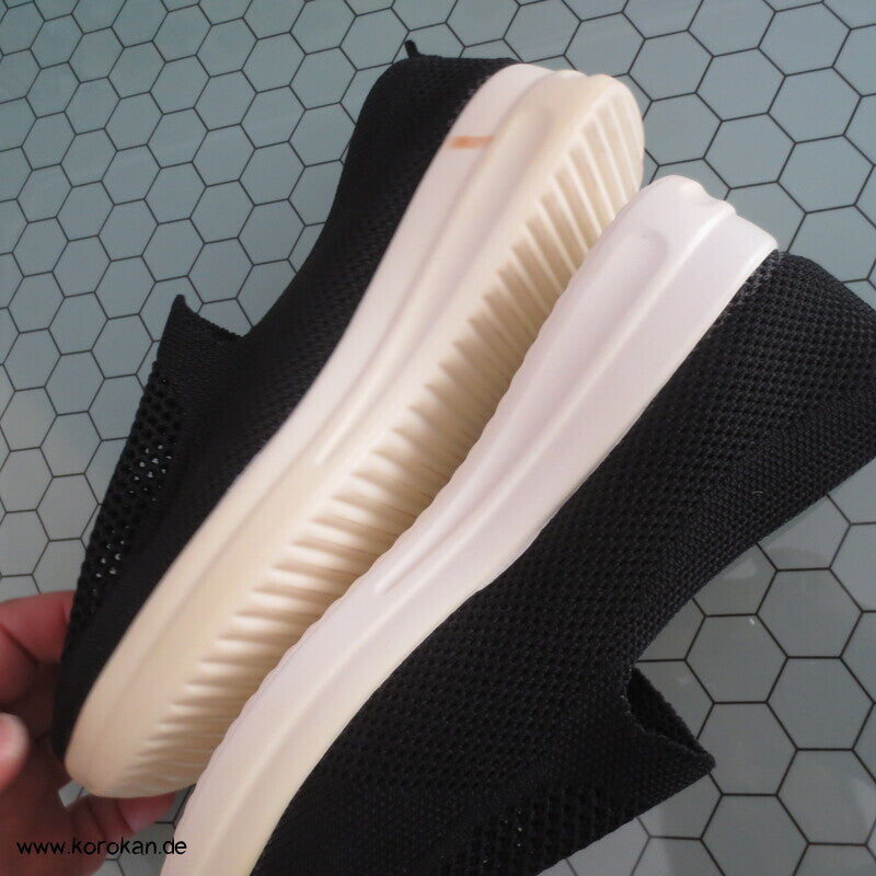 Kirschblütenstickerei Slip On Schuhe, gestrickt, Gummisohle, Gr. 37