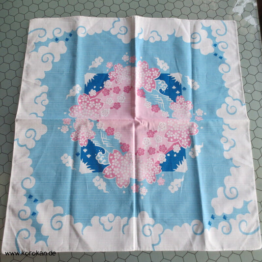 Furoshiki japanisches Tragetuch Fuji San, Sakura, Wolken
