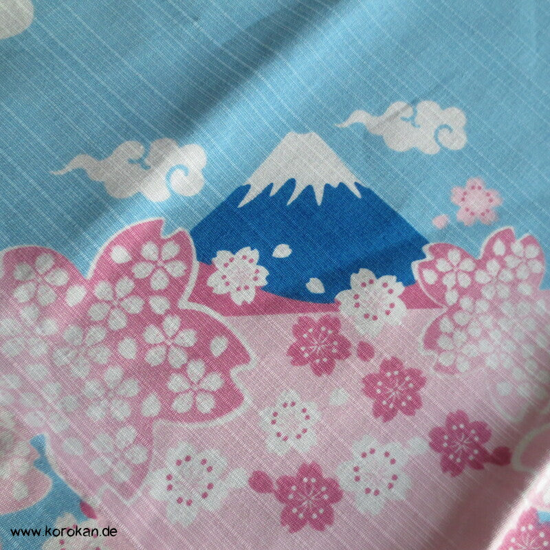 Furoshiki japanisches Tragetuch Fuji San, Sakura, Wolken