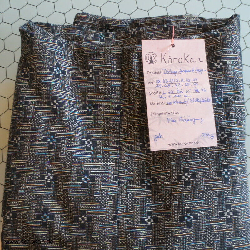 Jacquard Sayagata Wolle / Seide Dochugi