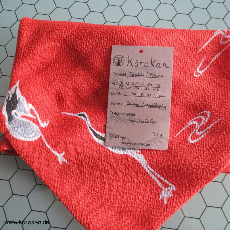Kranich Fukusa Geschenktuch