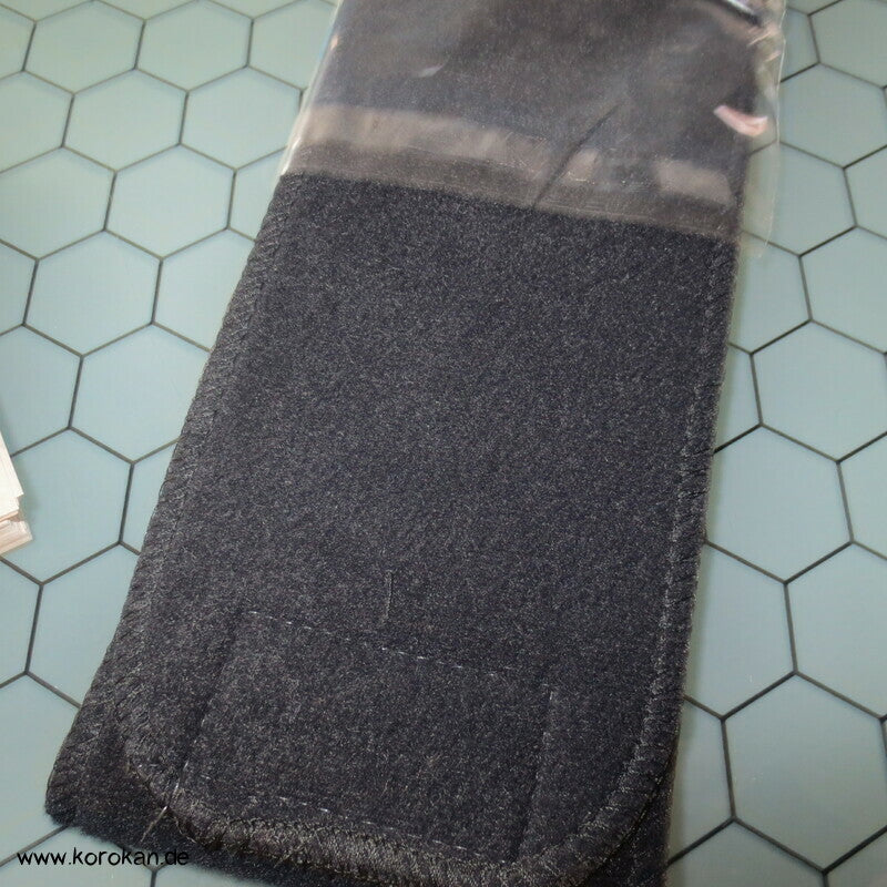 Klett Obi velvetiertes Moosgummi, schwarz