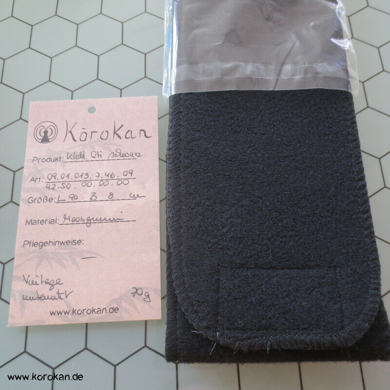 Klett Obi velvetiertes Moosgummi, schwarz