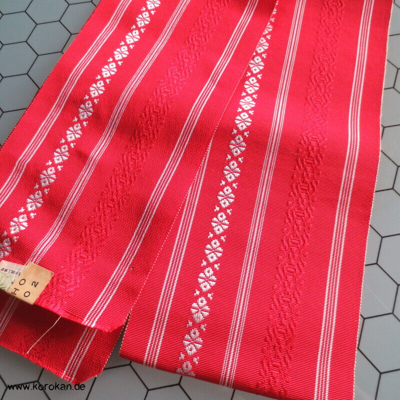 Datejime / Himo Kimonobindeband mit Mittelverstärkung, Rips Seide