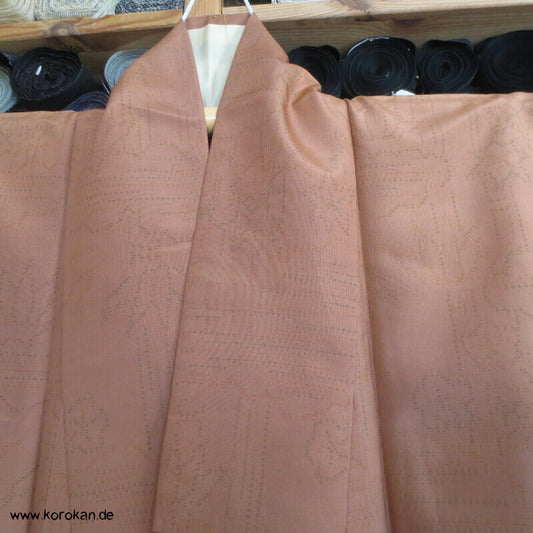 japanischer Bambus Kasuri Tsumugi Seiden Kimono