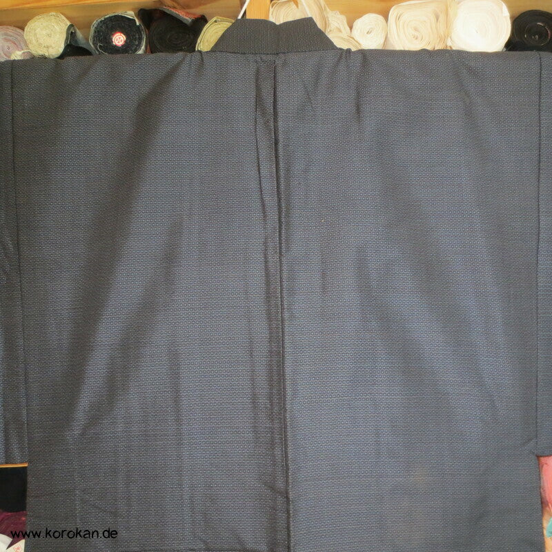 handgemalte chinesische Tierkreiszeichen Seiden Futter Haori Tsumugi Seide Kimono Jacke