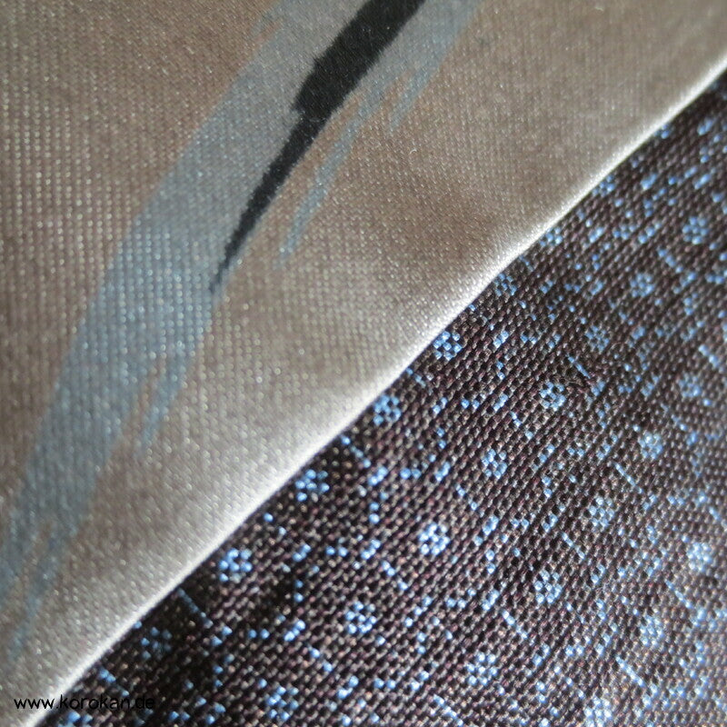 handgemalte chinesische Tierkreiszeichen Seiden Futter Haori Tsumugi Seide Kimono Jacke