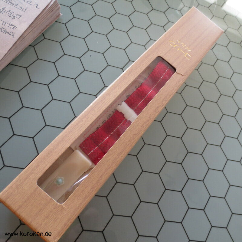 Korin Band rot mit silberstreifen