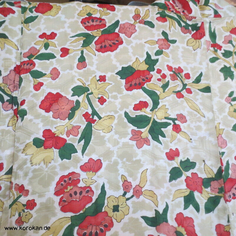 feine leichte 1950'er Haori Kimono Jacke, Kamelien