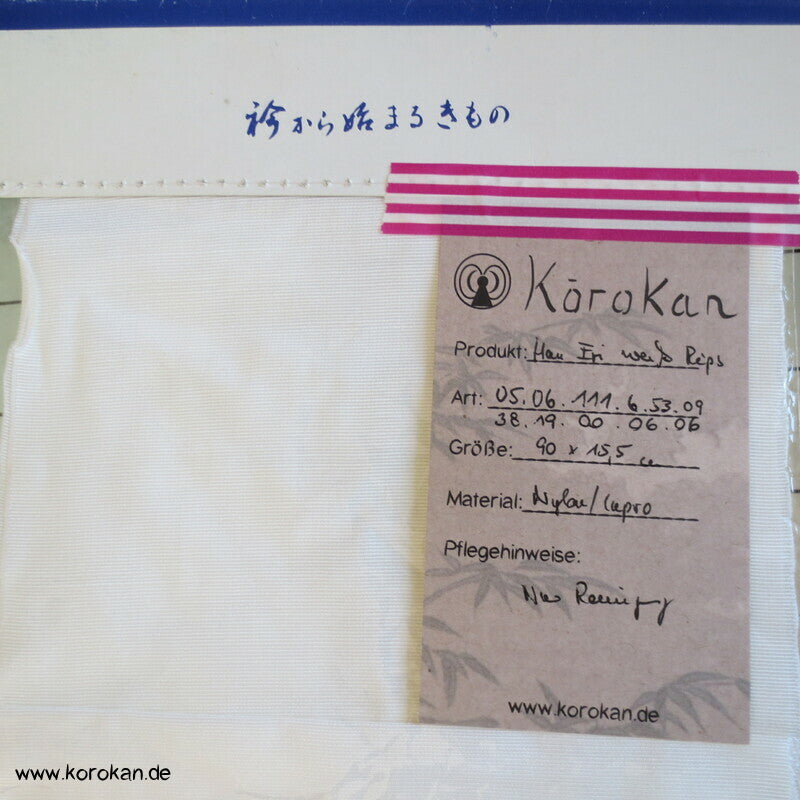 weißer HanEri, Rayon / Acetat in Originalverpackung
